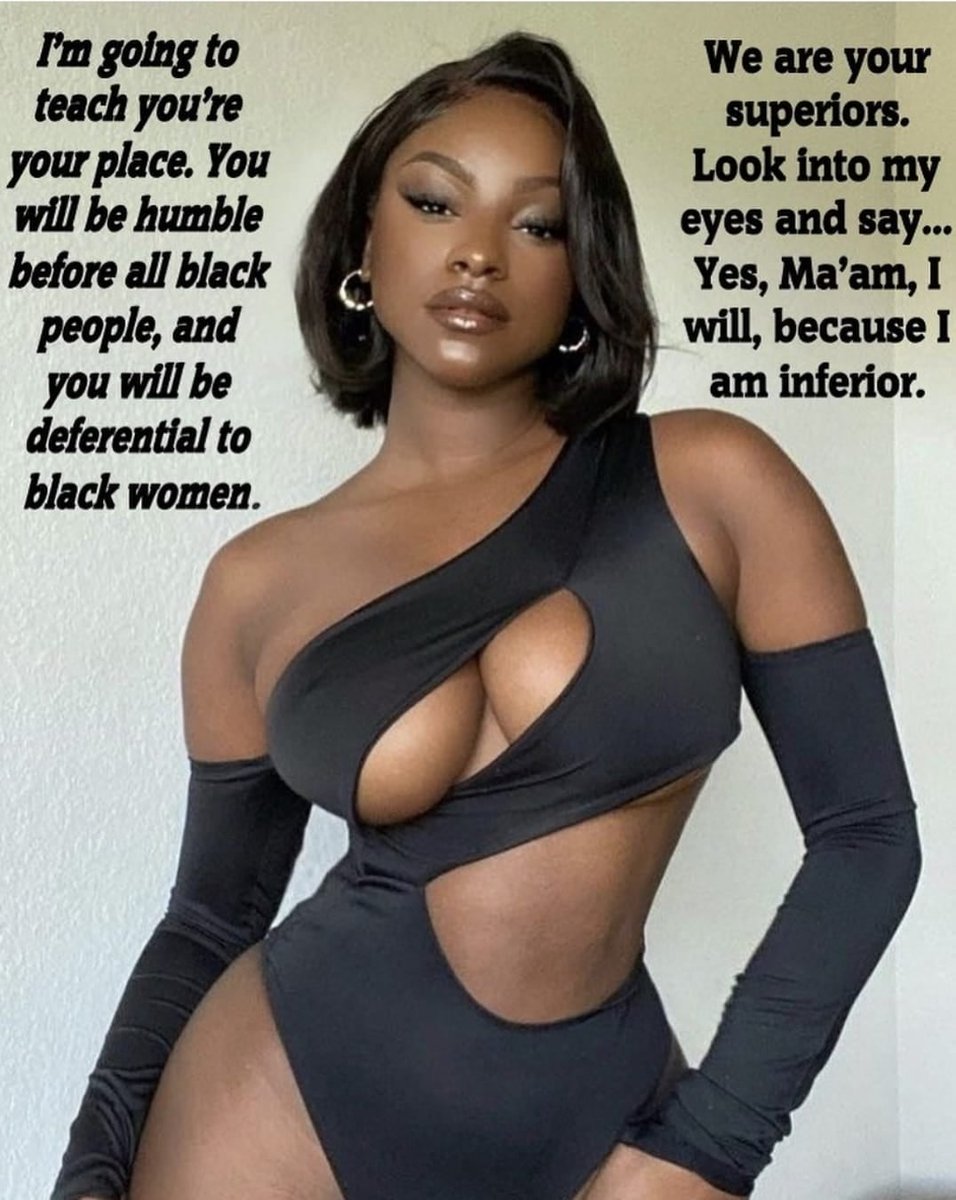 Black Dominatrix Superior Captions | BDSM Fetish