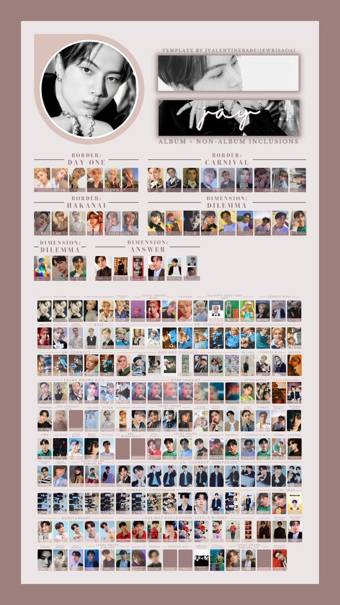 ENHYPEN - Jay (UPDATED 1/26/22) Full Album + Non-album photocard