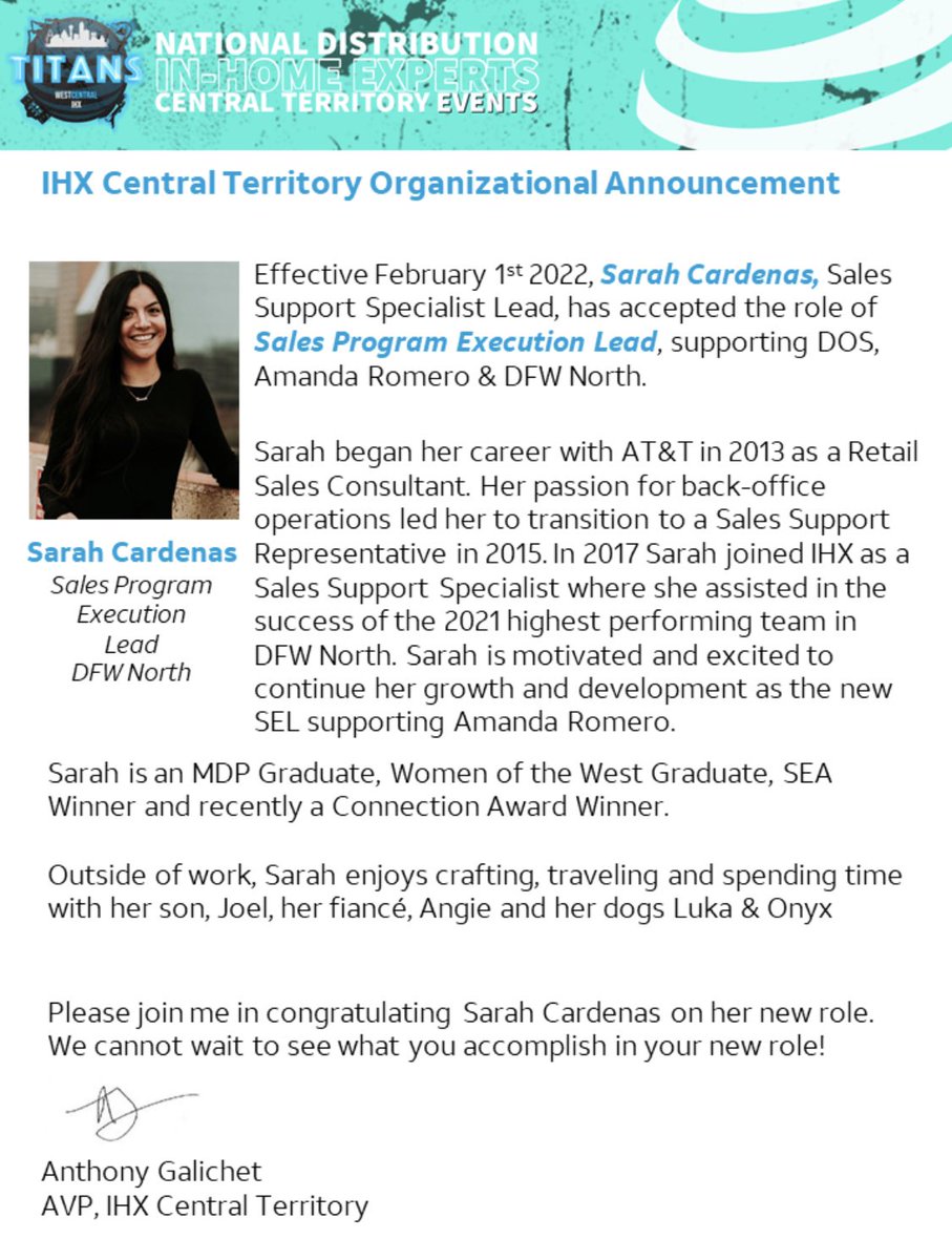 🥳🥳🥳Congratulations to TexFactor’s very own @_SarahCardenas_ . She’s been prompted from SSL to SEL! We’re excited to see what changes she will bring!!! #IHX #CareerAdvancements #NTX #SSL #SEL #Promotion