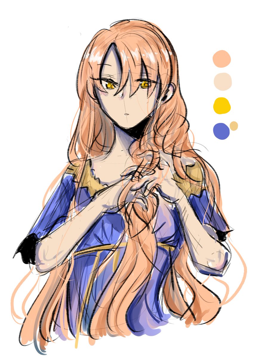 Here a small imperfect drawing made quietly for fun! I always liked the sketched drawings ! 🍊 #digitalart #originalcharacter #mangaart