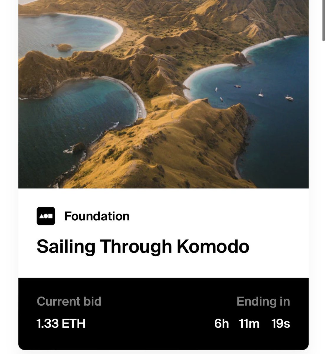 braybraywoowoo's tweet image. only 6 more hours left on the auction for Sailing Through Komodo 📸

thank you SOOOO MUCH for kicking off this auction @supersven10 ❤️‍🔥

foundation.app/@braybraywoowoo