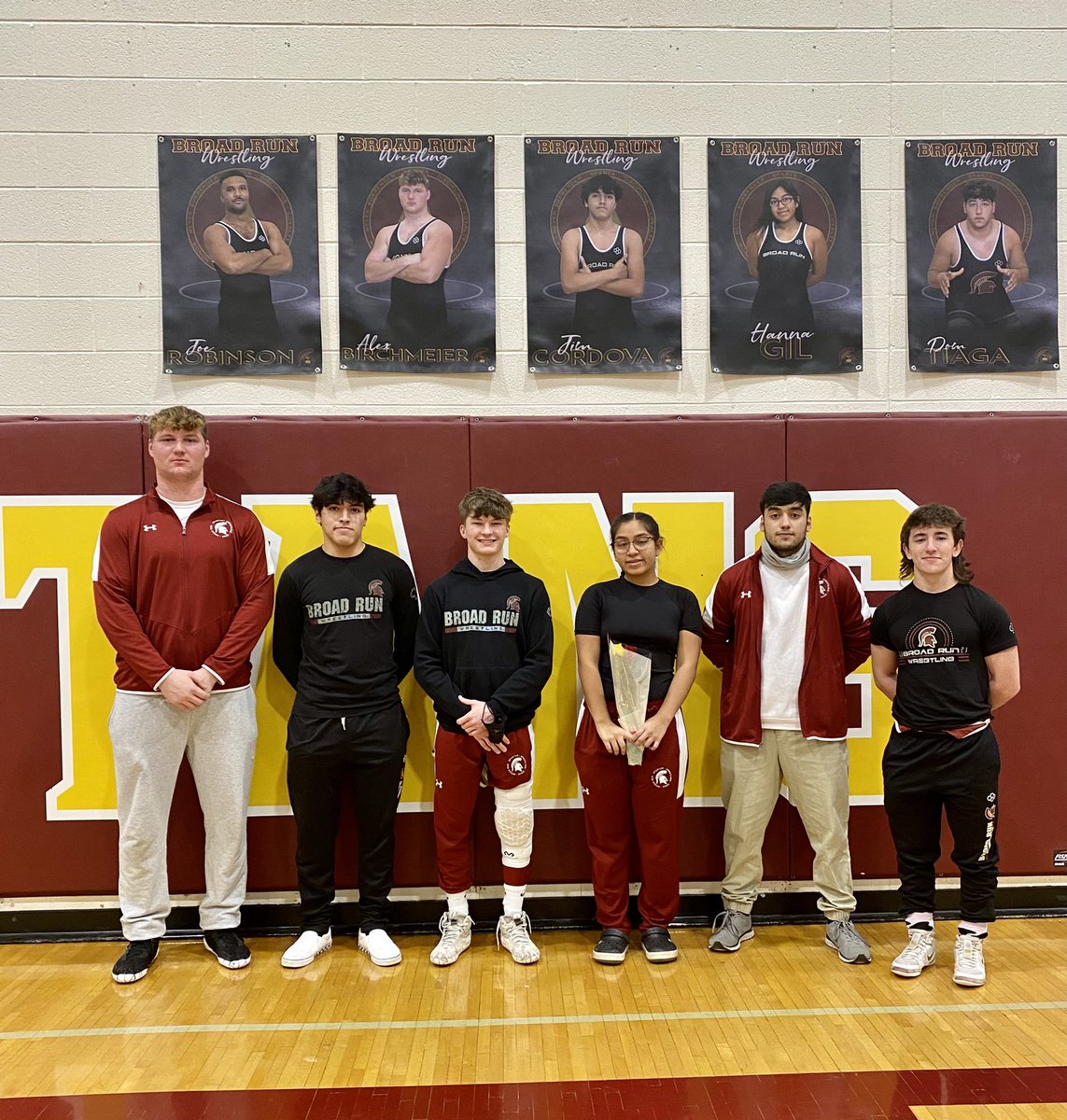 Congratulations to our <a href="/BR_Wrestling/">Broad Run Wrestling</a> Seniors!! #gospartans