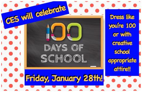 CESIndians's tweet photo. Happy 100th Day of School!! https://t.co/nFwpL1ZtTc