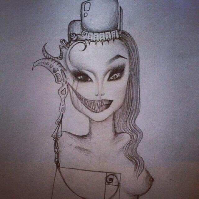 Lorislatex's tweet photo. Some random sketches. Retweet if you’ve been feeling the weird lately… 🖤 https://t.co/Bu9UvO21PQ