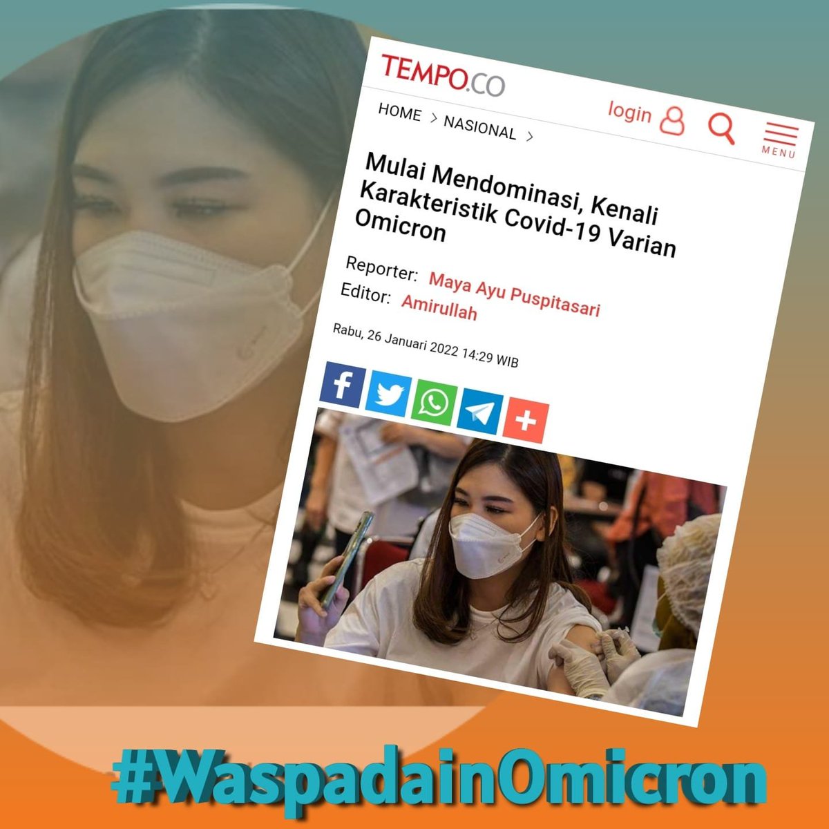 pembantujawa's tweet photo. Waspada Omicorn sudah mulai merajalela #WaspadainOmicron https://t.co/qaCvILiI6x