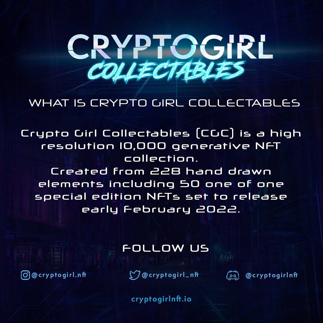 CryptoGirlNFT_'s tweet photo. My Crypto Girl Collectables are coming to the blockchain real soon with some VERY SPECIAL badass boss women joining me! 🚀🔥

#crypto #cryptogirl #cryptogirlcollectables #cryptogirloriginals #nft #difitalart https://t.co/5F3PYix8Sg