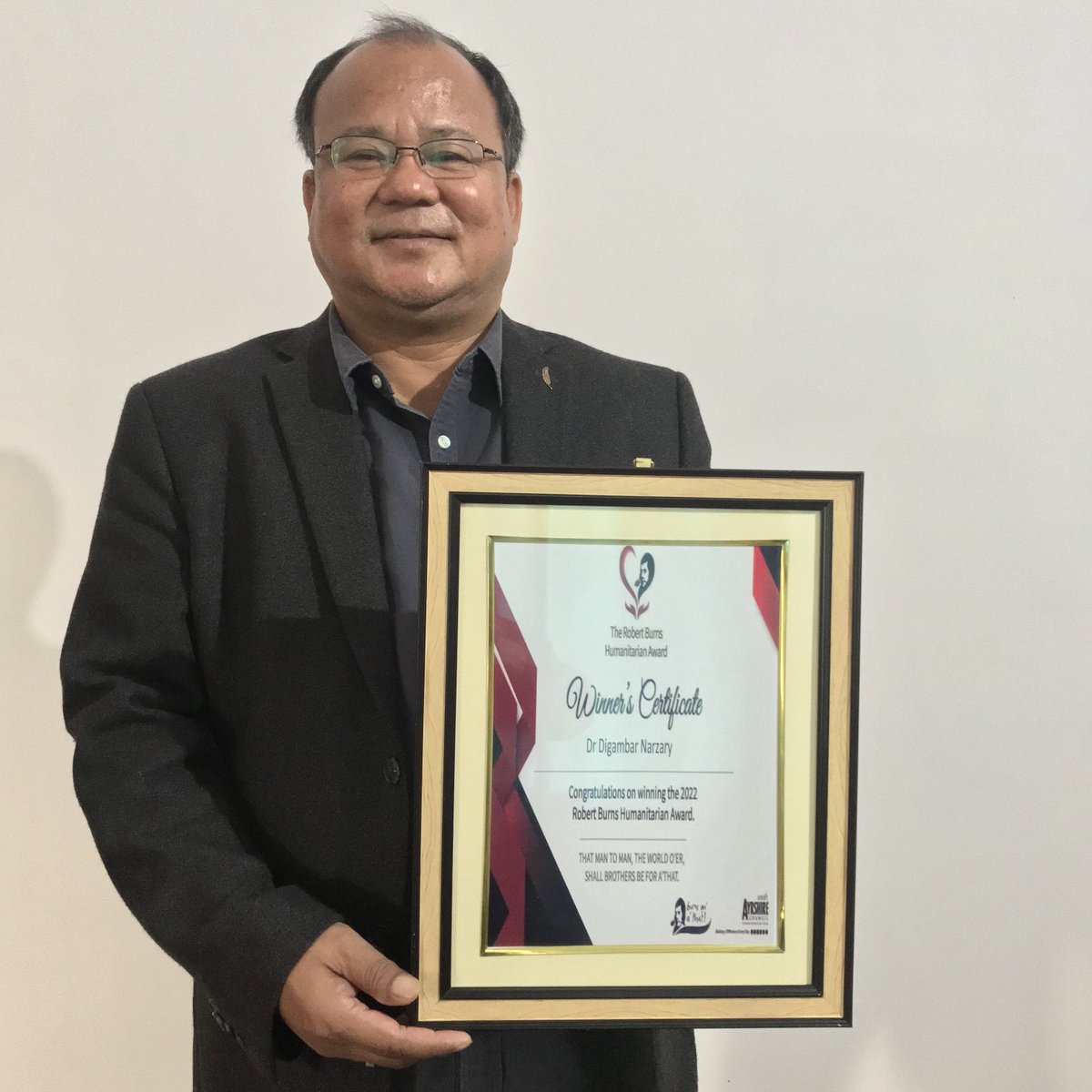 DigambarNarzary's tweet photo. This year Republic Day celebration was also celebrated at Nedan Foundation office with three Awards for our ground breaking work on ending child trafficking, enrolling children back to education and children sexually abuse for their healing work. https://t.co/fr5d1yDuu7