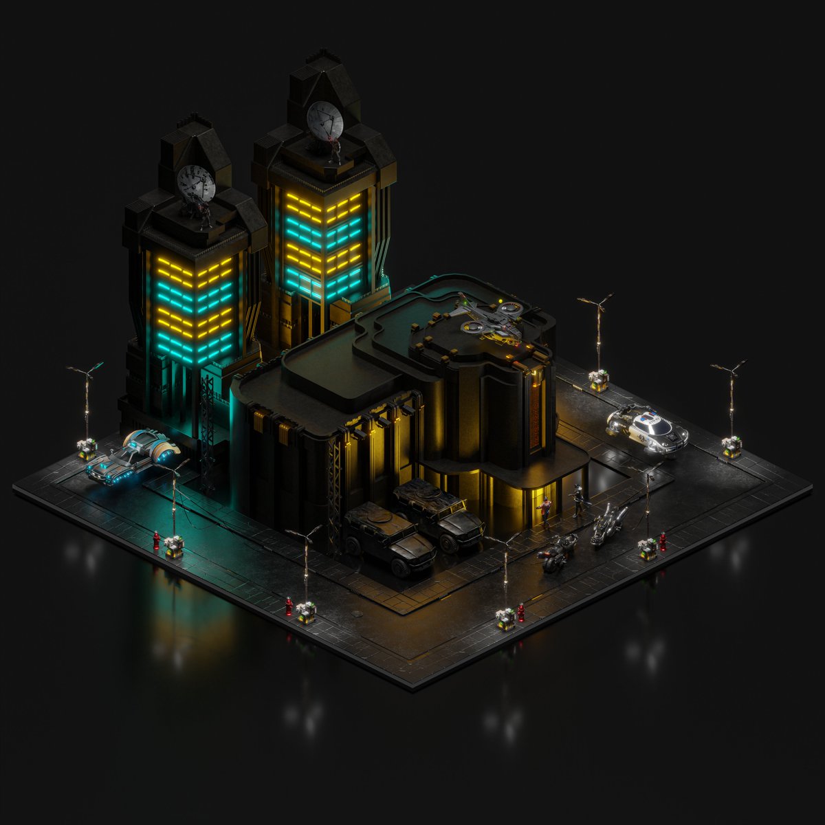 BrainDanceLab's tweet image. 🚨Mint for Gold+Silver WL starts in 24 hours🚨
Every mint gets your a Sims character, a Penthouse, AND a sick city hub like this Central Intelligence Agency below 🔥🔥
#PlayToEarn