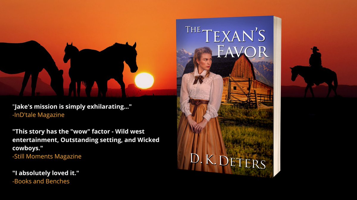 THE TEXAN’S FAVOR

A spinster figures she has no chance for romance until she's forced to marry a Texas Ranger.

books2read.com/The-Texans-Fav…

#wrpbks #westernromance #AmericanHistorical #AmericanHistoricalRomance #AmericanWest #BookReviews