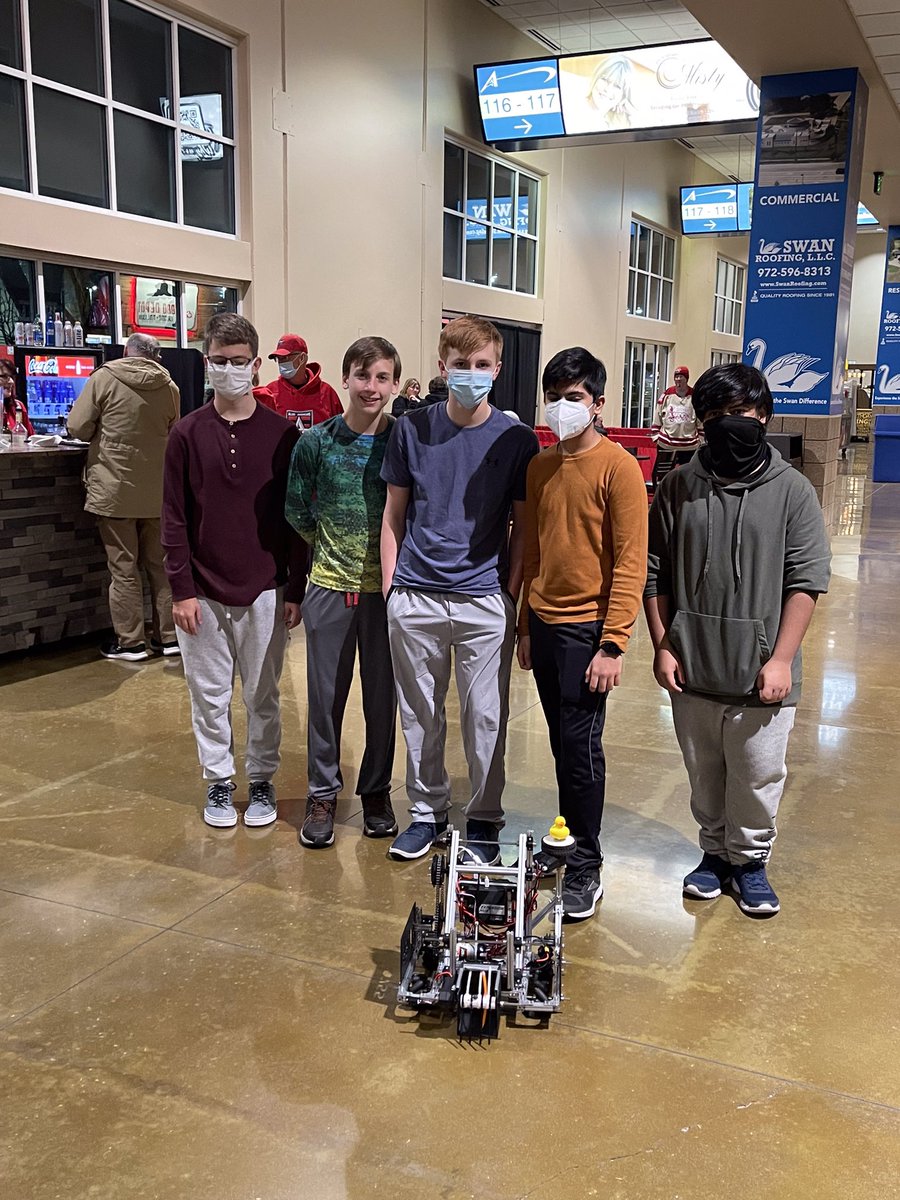 AllenRobotics's tweet image. @AllenSTEAM @UnifiedRobotics Demonstration @AllenAmericans game with FRC Team 5417 and @LfcRobotics FTC Team D sharing @FIRSTinTexas Robotics and #FIRSTAccess robotics to the fans! @SOTexas @UnifiedRobotics thanks to sponsors @quali_zeal @AroundTI