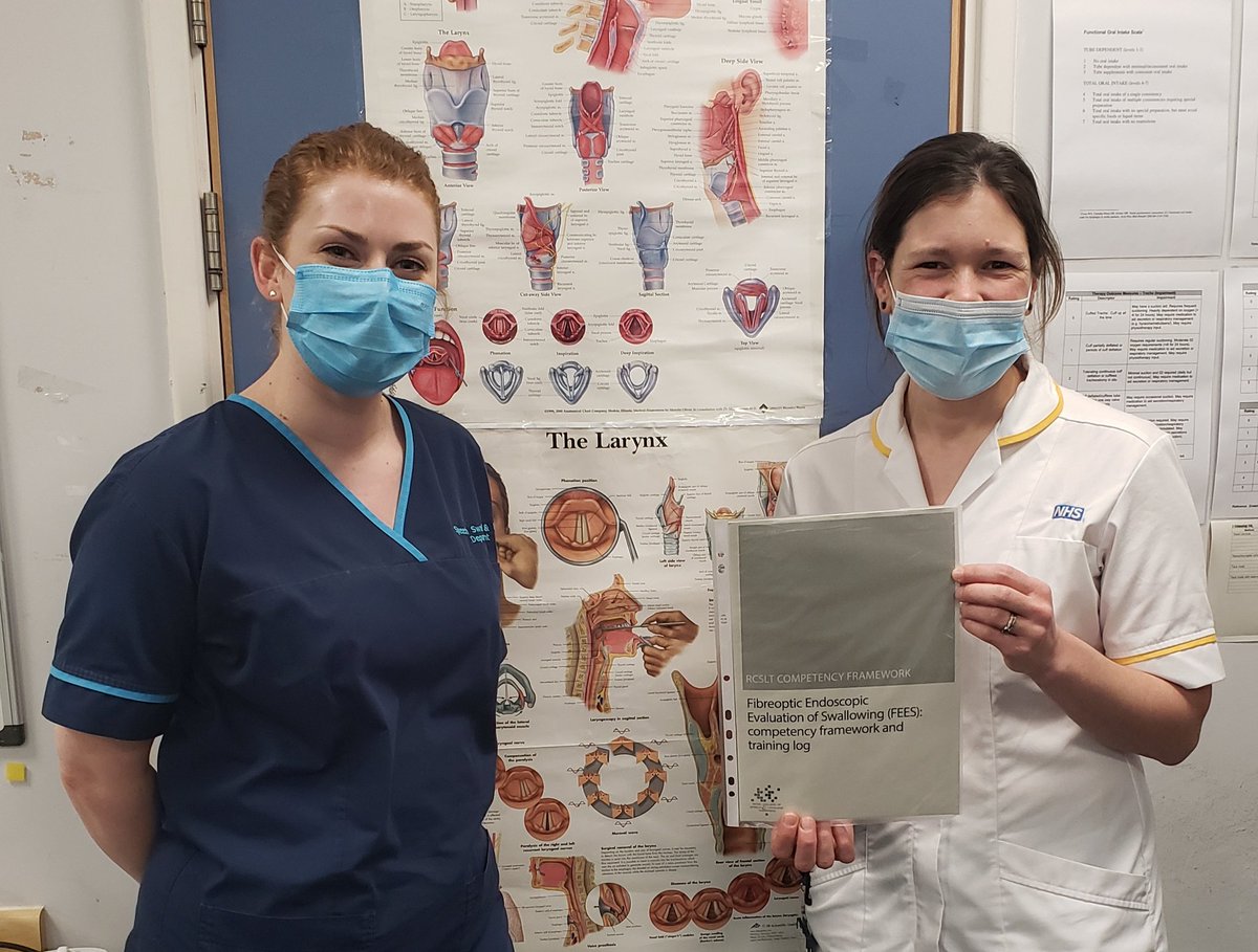 slt_luhft's tweet image. 🥳 Exciting day here at @LUHFTAHPs with 2 more of our AUH SLTs signed off on the next step of their FEES journey. With huge thanks to the amazing and knowledgeable Danielle from RLH for the training and support and for being generally lovely!