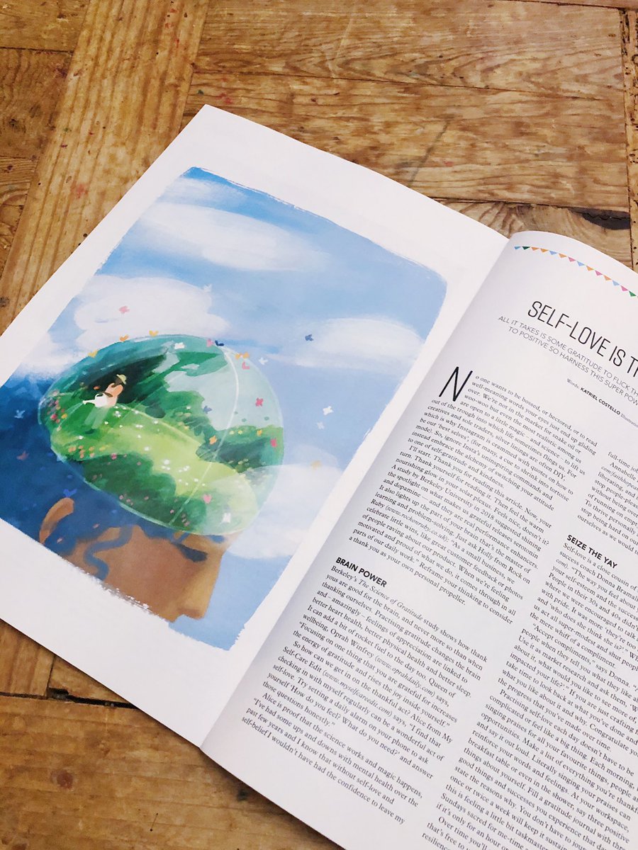 Self care 🌱 for Mollie Makes magazine 🌼