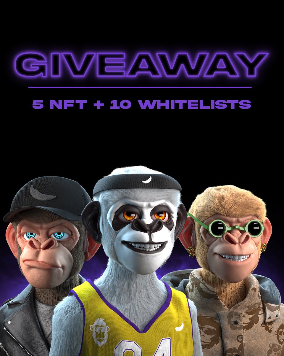 fashionapenft's tweet image. We are giving away 5 unique Fashion Ape NFTs + 10 whitelist spots 🐒

Here’s how to enter:

1️⃣Follow @fashionapenft
2️⃣ Like, RT &amp;amp; Tag 3 friends under this post
3️⃣ Join our discord: discord.com/invite/fashion…

Good luck, Apes! 🐵