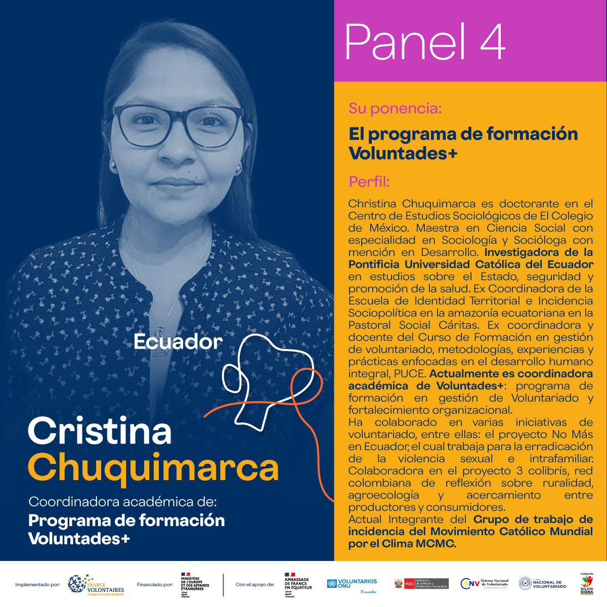 rev_ecuador's tweet photo. En este panel, se compartirá la importancia de desarrollar destrezas, conocimientos y habilidades que permitan al voluntariado ampliar todo su potencial en servicio a la comunidad. 

🔴 Sigue el Facebook Live en France Volontaires Ecuador el día jueves 27 de enero a las 15h00. https://t.co/EZSIrVpHYl