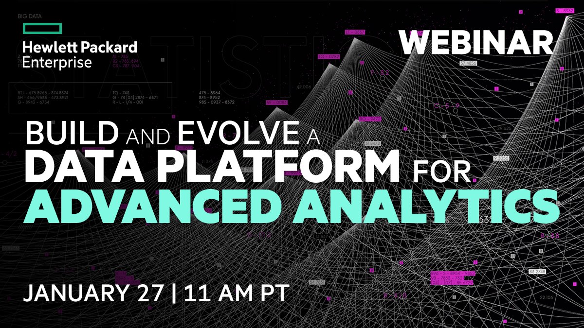 Want to make better use of your #data to save money, bolster ROI, improve outcomes, or spark innovations? Join #HPE’s <a href="/Matt_Maccaux/">Matt Maccaux</a> for this webinar Jan. 27, 2022. 2:00pm ET; 11:00am PT. Register today: hpe.to/6012K1Hyr #AI #ML #analytics