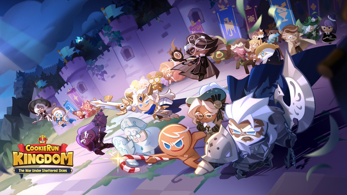 How many Cookies are in our new title screen? 🧐✨ 

#CookieRun #CookieRunKingdom #EclairCookie #TeaKnightCookie