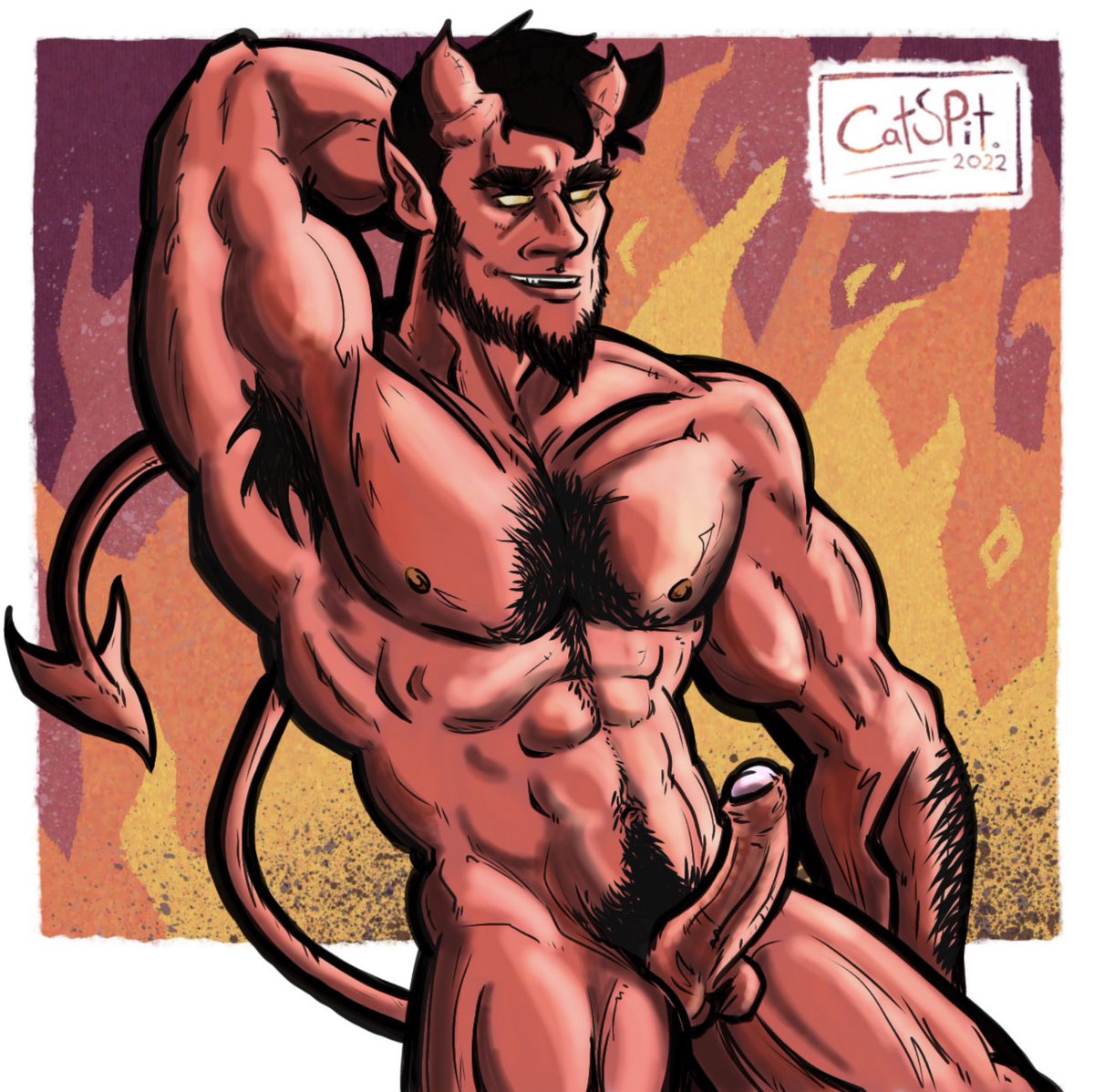 art_spit's tweet photo. @aries03220 Hope you have as much fun with this one as I had!!

#DTIYS #Bara #Demon #Muscle #ArtChallenge #DTIYSchallenge #MaleArt #DigitalArt https://t.co/qgqG8YNnUC