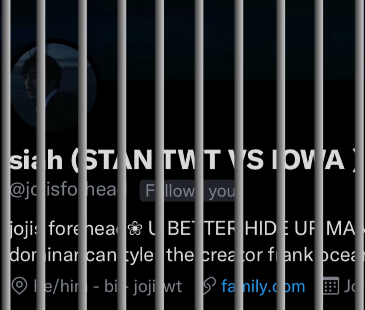 jojitwtJAIL's tweet photo. Siah is being arrested for asking Andrew Garfield to sauté his balls in a non stick pan. Life without parole 👩‍⚖️ https://t.co/94JqFpRyux