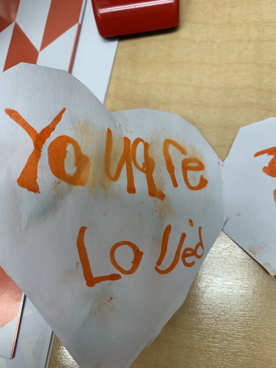 Today our kindergartens came to see the adults in the building to give them a lovely note and a bag of goodies. ❤️❤️❤️<a href="/BaziukShali/">Shali Baziuk</a> <a href="/rvsed/">Rocky View Schools</a> #randomactsofkindness