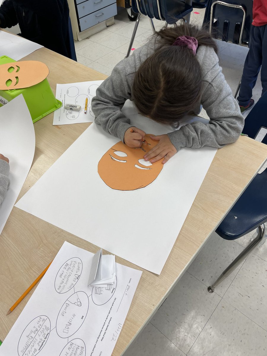 artwithMsFlo's tweet photo. Third graders are planning their self portrait painting that will show their cultural heritage. Can’t wait to see them all finished! @FairhillES @FCPSR2 https://t.co/qtDhh86BNn