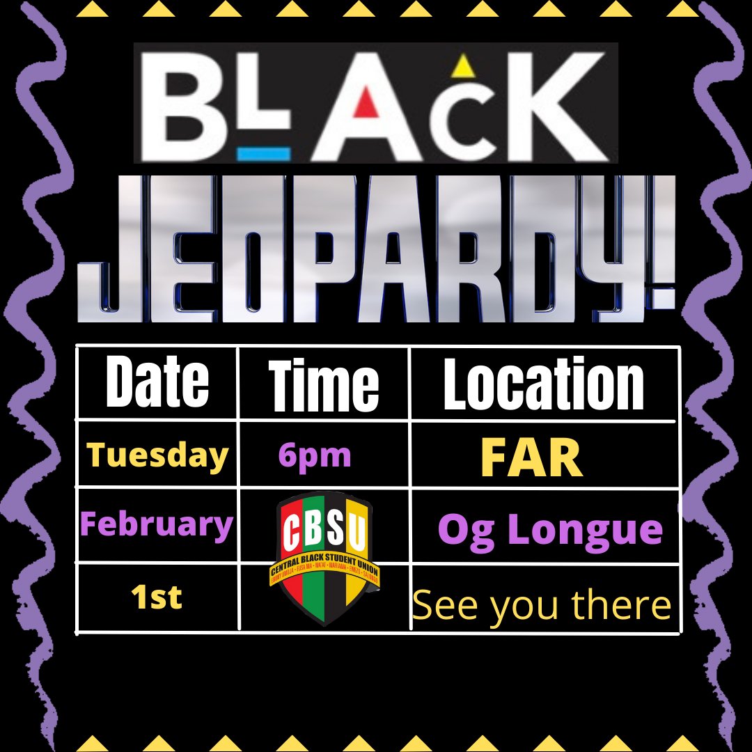 This is Black Jeopardy! 🖤✊🏾 Come compete with others to see who knows the most! Will you keep your Black Card? 👀🤎