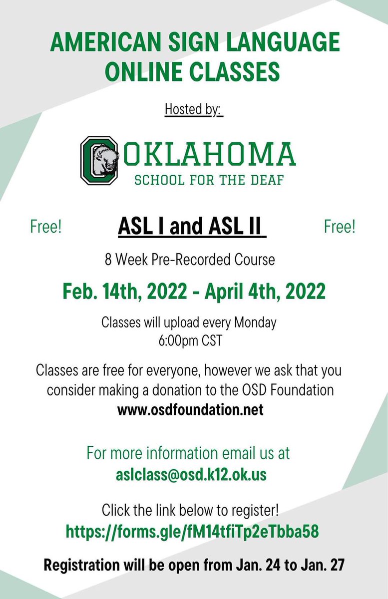 Great opportunity for those interested in ASL! Register: forms.gle/5uhFaAhbmovNQA…