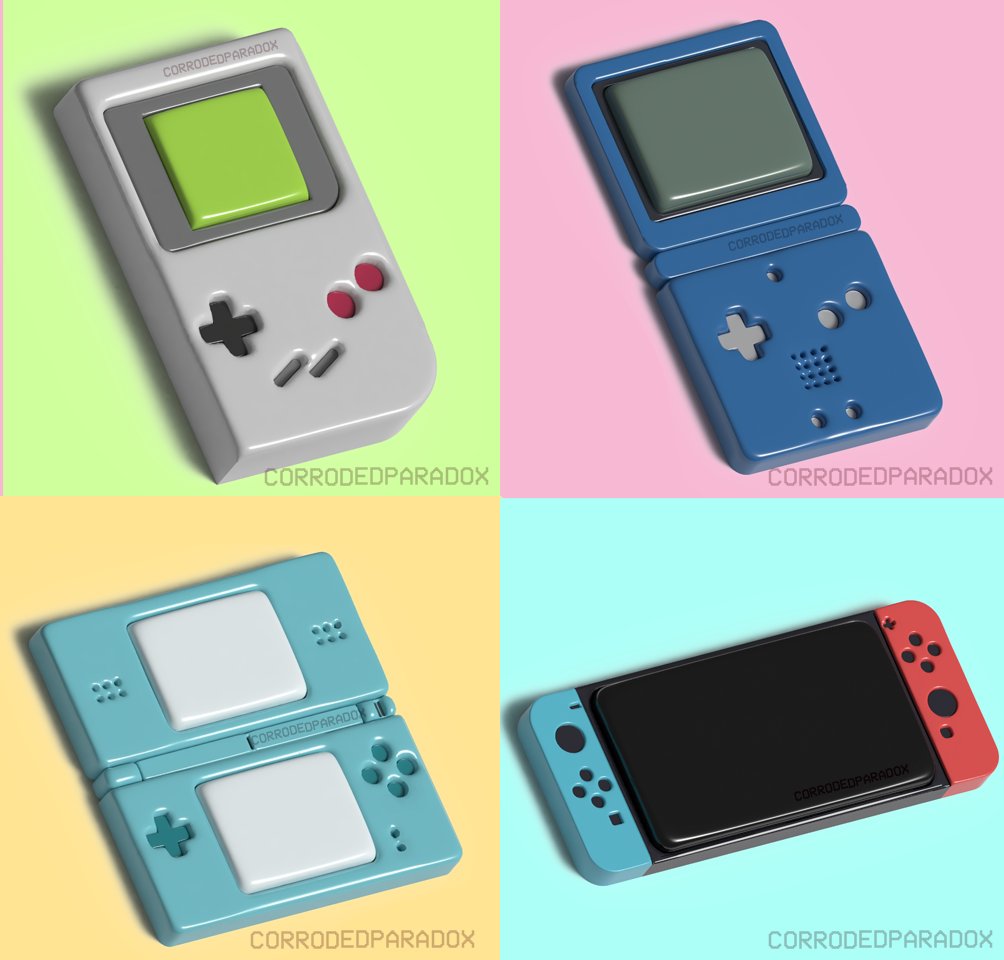 CorrodedParadox's tweet photo. Made some Nintendo counsels to test out the new Illustrator feature 🎮 https://t.co/meJEr6bTOl