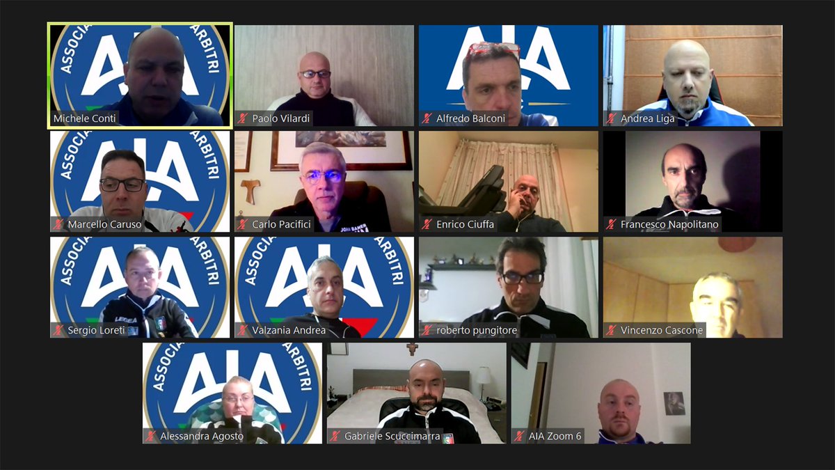 AIA_it's tweet photo. Terminato da pochi minuti il primo raduno in videocall della #CONBS. Conti: "Giudichiamo la prestazione usando tutta la scala di voti, daremo un valore piรน attendibile agli #arbitriโ. #Sport #Calcio LEGGI LA NOTIZIA: https://t.co/XtxjDnyq0h https://t.co/6PgpTYmNXT