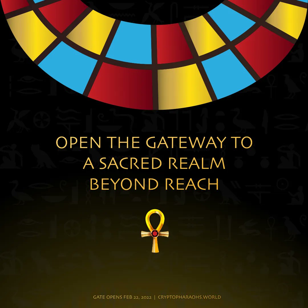 CryptoPharaohs_'s tweet photo. February 22, 2022 #TheGateOpens
Find out how to earn you whitelist and join the mission.
https://t.co/uA3fUQktZK
#NFT #NFTProject #NFTCollection #metaverse #AncientEgypt https://t.co/DLUDYpw6P1
