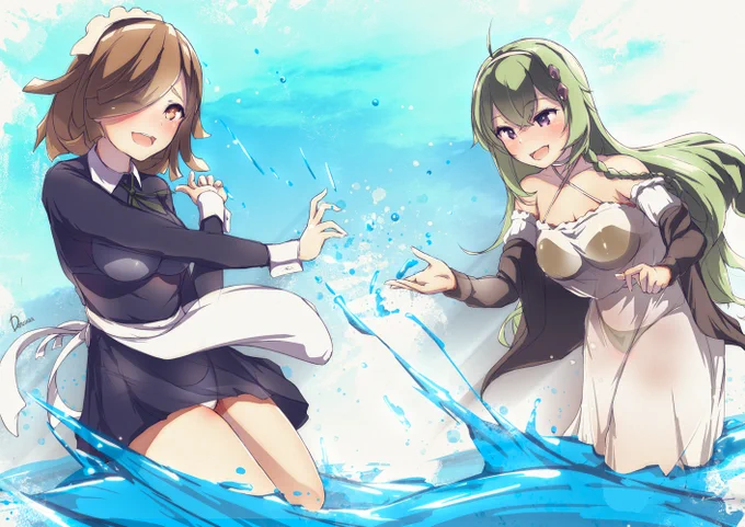 イチャイチャキャッキャ💖
#女の子二人のイラストを貼る見た人もやる 