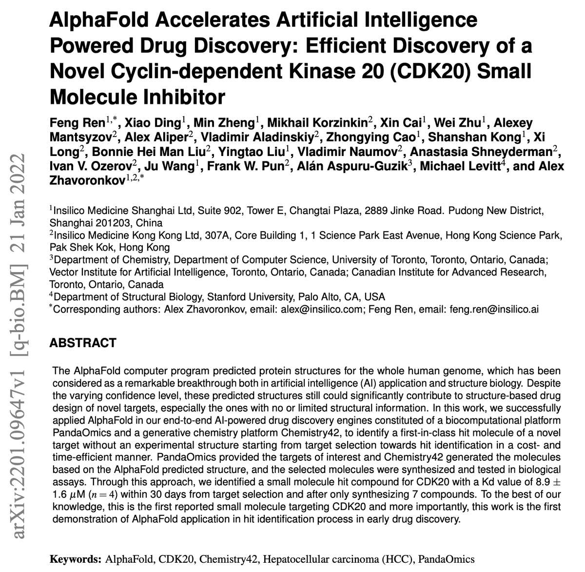 Alex Zhavoronkov, PhD (aka Aleksandrs Zavoronkovs) tweet media