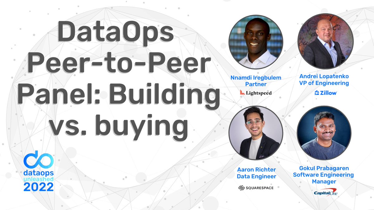 iLoveDataOps's tweet image. 1 week away! Are you ready? Checking the must-see box is @whoisnnamdi, Andre, @rikturr, and Gokul&apos;s 12:05PM PST panel convo on building vs buying #BigData stack components. Free tix to this virtual panel and others at dataopsunleashed.com #dataopsunleashed is Feb 2! 👍