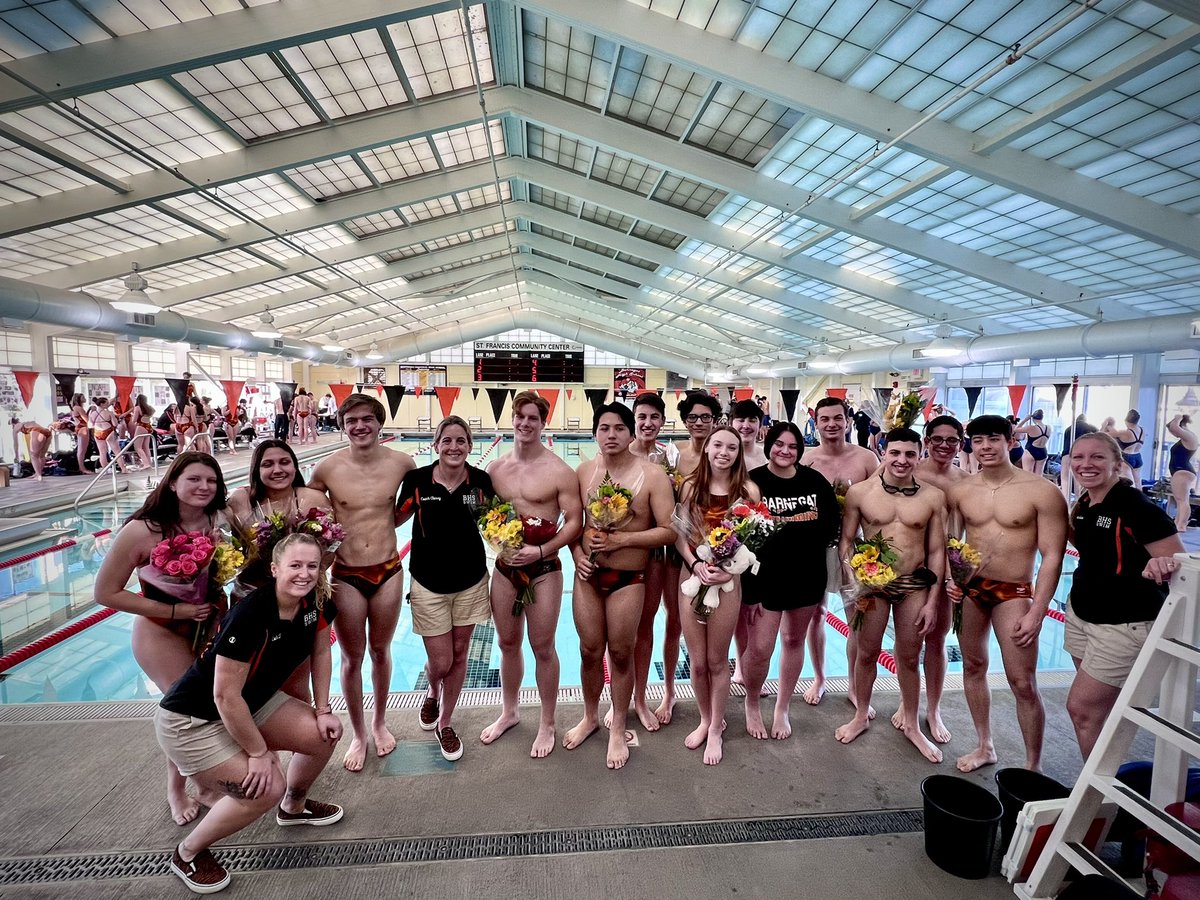 Bengalswim's tweet photo. What a meet!!!  Great double win to celebrate our seniors!! So proud of you!! 43 PBs!!! SOM: Julia Brown @Julia20498704 and Danny Ohr!!

Seniors….it’s been a great 4 years and we will miss you ❤️
@CoachT_BHS https://t.co/ACvbihY8EK