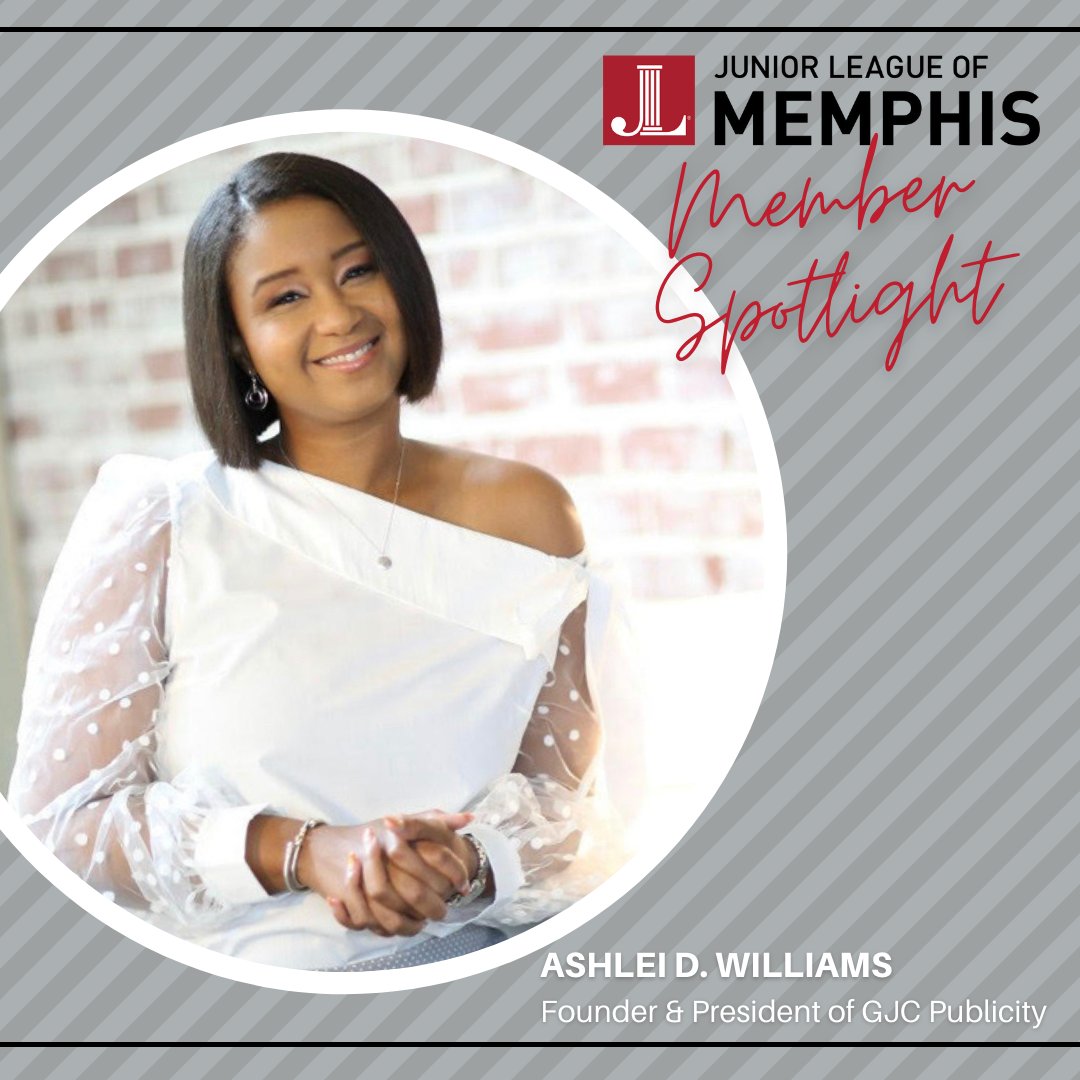 Ashlei D. Williams is the founding owner of <a href="/gjcpublicity/">GJC Publicity</a> and currently serves on the visual branding committee for JLM.  Head over to the blog on jlmemphis.org or tap the link in bio to learn more about Ashlei!

#jlmemphis #memberspotlight