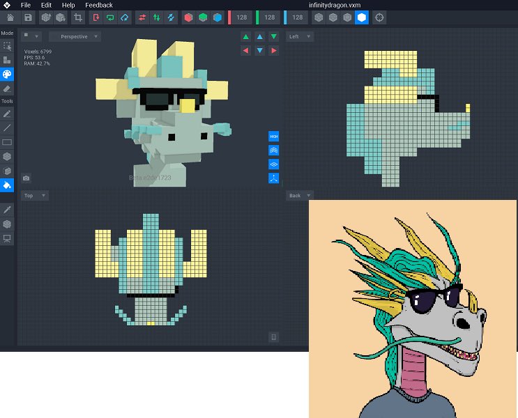 Currently working on more cool stuff for the Infinity Dragons!  #nft #metaverse #NFTartists