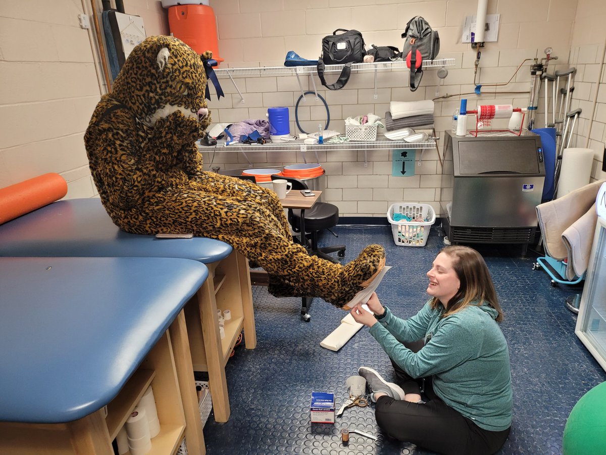 LepsAD's tweet photo. Not sure if this is an injury, sole repair, or pedicure... but thanks to our Akron Children's Athletic Trainer, @AnnePaquette002 for taking care of all of us! https://t.co/wS9CqT5J0o