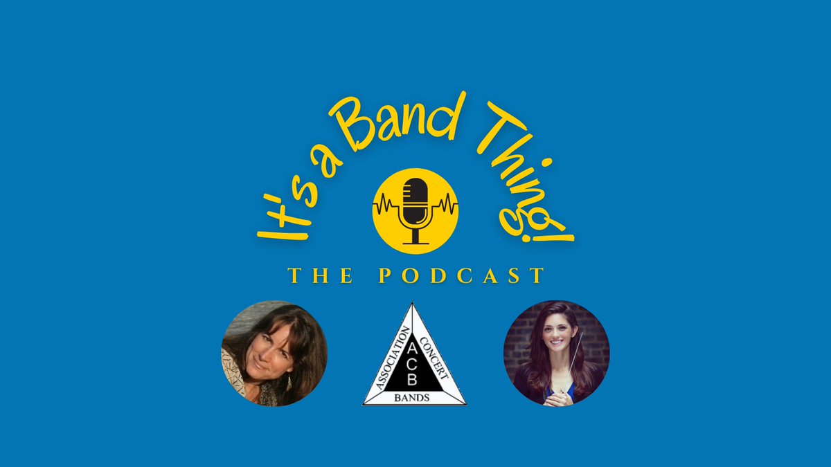 "It's A Band Thing!" Episode 3 with @alex_shapiro and Kaitlin Bove talk with @irishbandguy and Gail Brechting is available. #PeopleofACB #ItsABandThing #composers #flexmusic #Diversity  #applepodcasts #googlepodcast #spotify tinyurl.com/acbpodcast