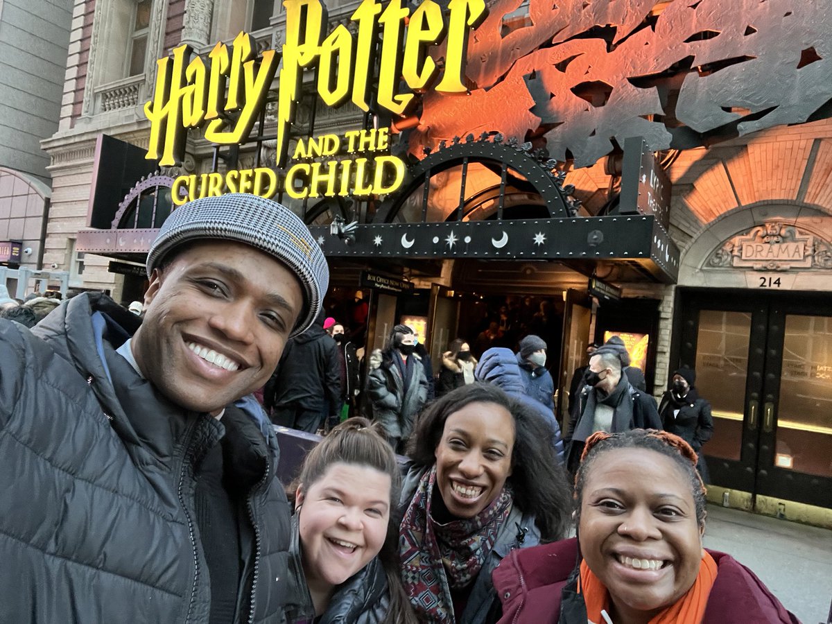 Saw a magical matinee with these gawjus humans! @CursedChildNYC