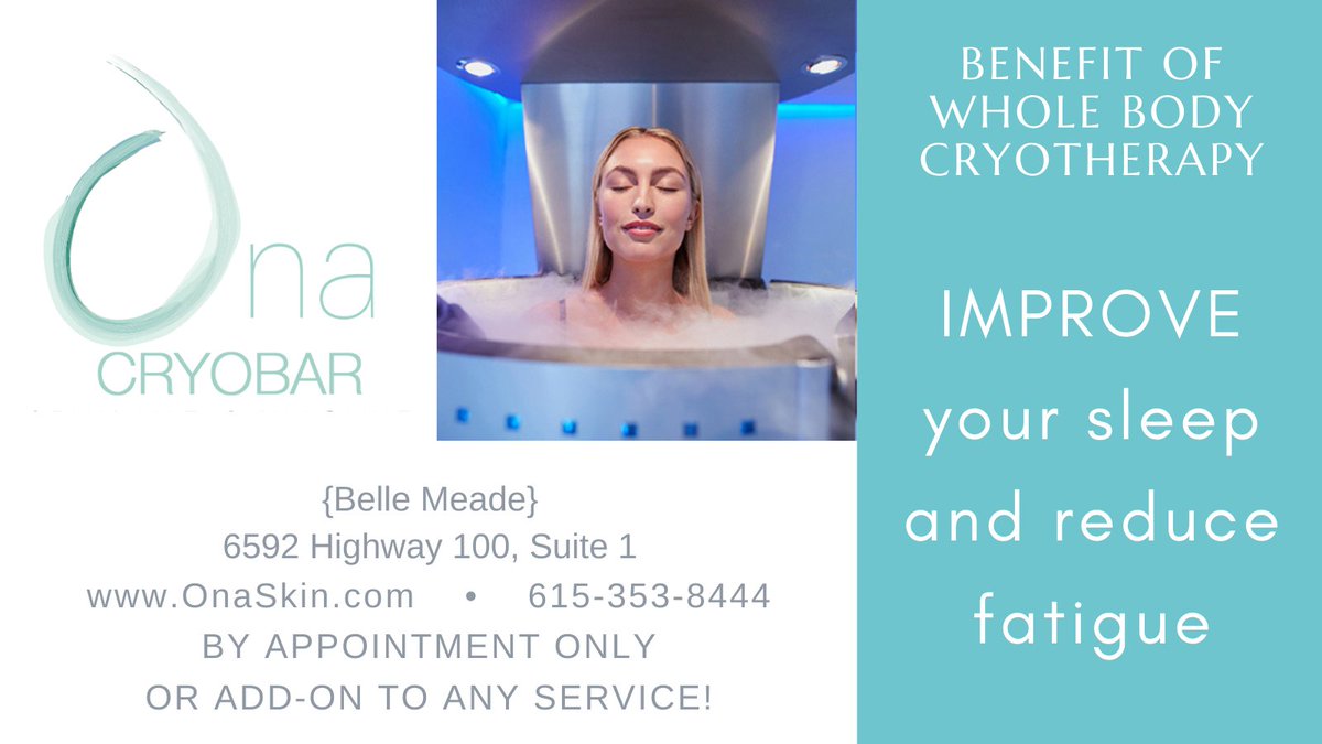 Who doesn't need better sleep?! Increase the quality of your ZZZZs with #WholeBodyCryotherapy! #WednesdayWisdom #WellnessWednesday #ChillOutNashville #NashvilleCryotherapy #HealthyLiving #SleepLikeABaby #WednesdayMotivation #BelleMeade