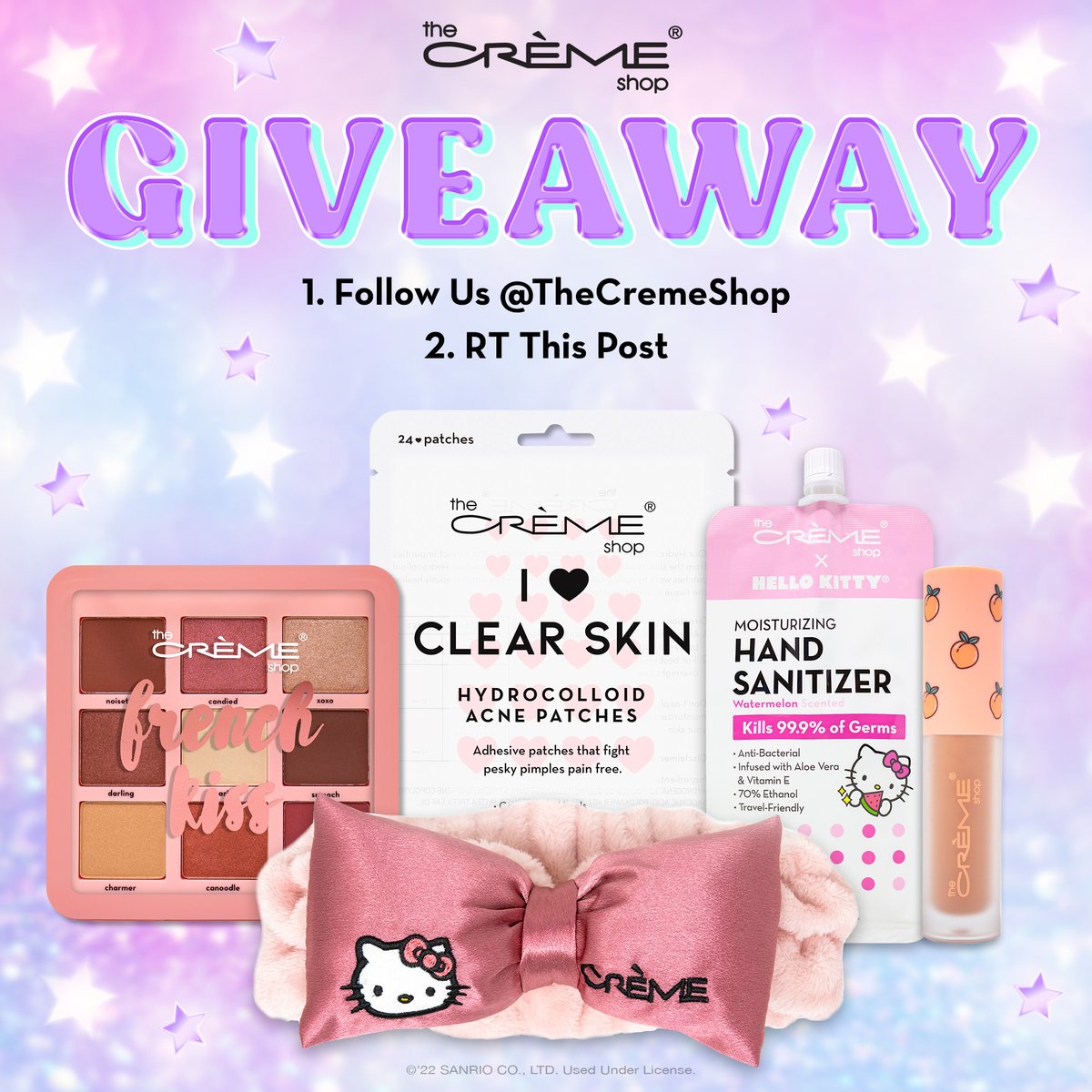 TheCremeShop's tweet photo. ⚡️ GIVEAWAY ALERT ⚡️

ENTER TO WIN:
☁️ follow us @TheCremeShop
☁️ rt this post 

good luck! winner will be DMed 02/02. official messages will only come from our verified account. TAG your besties for more chances to win! #giveaway #hellokitty #sanrio #kbeauty https://t.co/Y8Qzyr8X6v