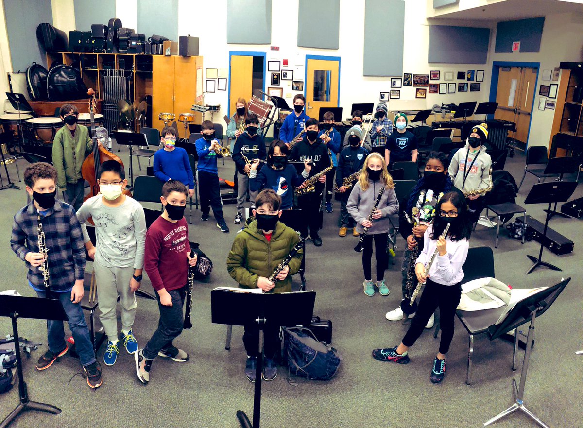 Jazz Lab (minus a few!) ~ what a fun group to make music with every Wednesday! #middleschooljazz #bmsed #jazzeducation #musicking