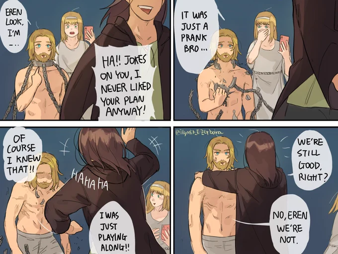 Zeke pulls a prank but it goes wrong#aot #AOTS4 #yeagerbros 