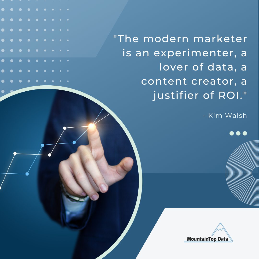 Do you agree?

#Data #MarketingData #MountainTopData