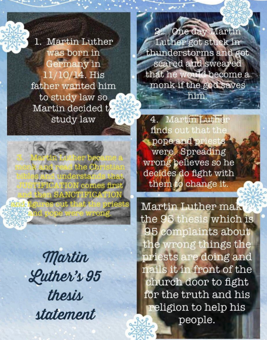 STEM7thWCMS's tweet photo. CVA 7th students showing their understanding of how the Protestant Reformation, with the reforms by MARTIN LUTHER, created a rippling effect for centuries to come. #chargedupinvirtuallearning #historycanbefun @ColliervilleVi1 @cville_schools @teachtheville https://t.co/1xtD6Hzzk5