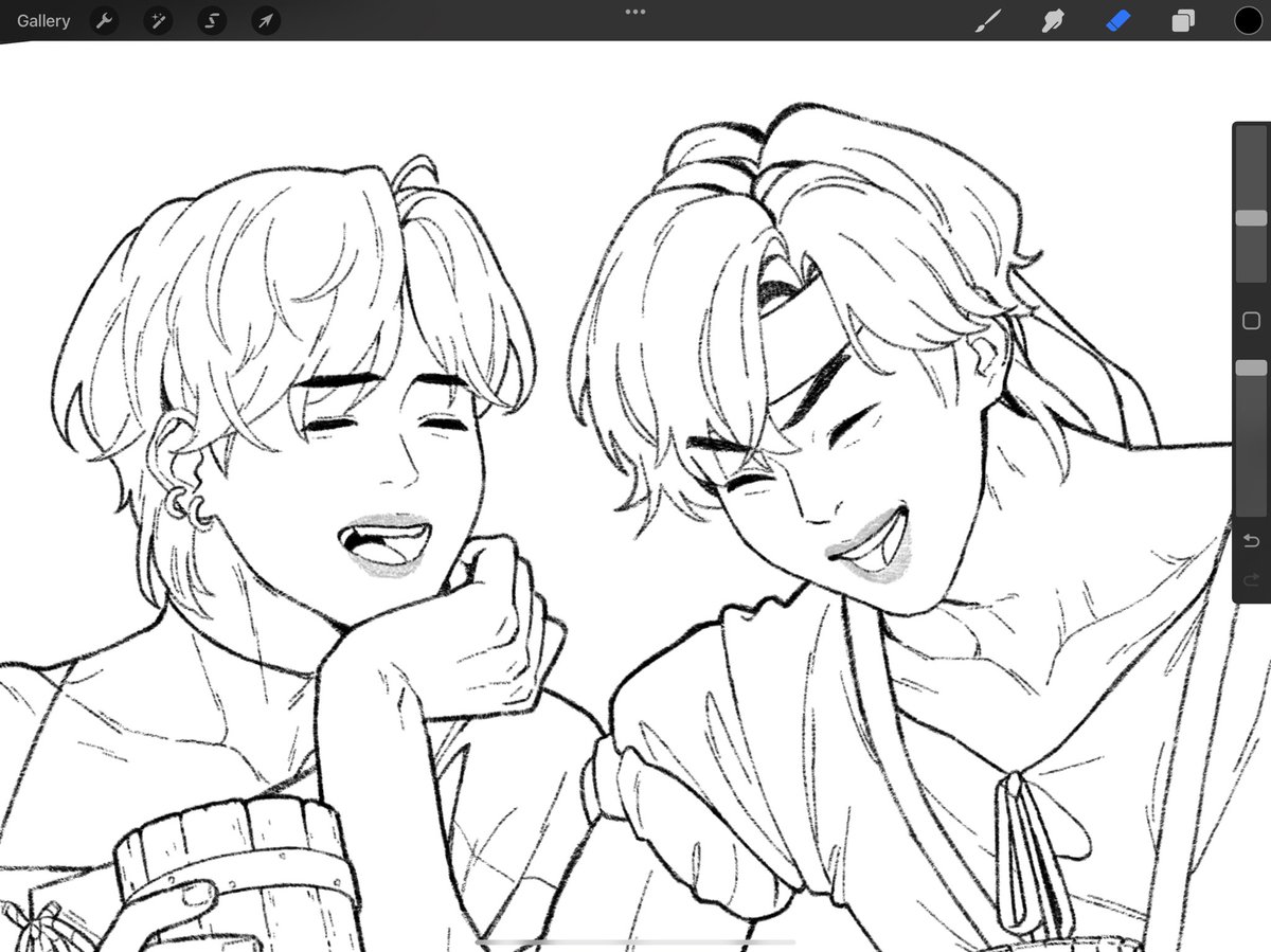If you want to catch this iconic jinmin from #butterflyau getting upto their usual drunk shenanigans, this is a great time to consider becoming my patr0n!!

The finished piece is coming soon and you don't wanna miss it 👀✨ 