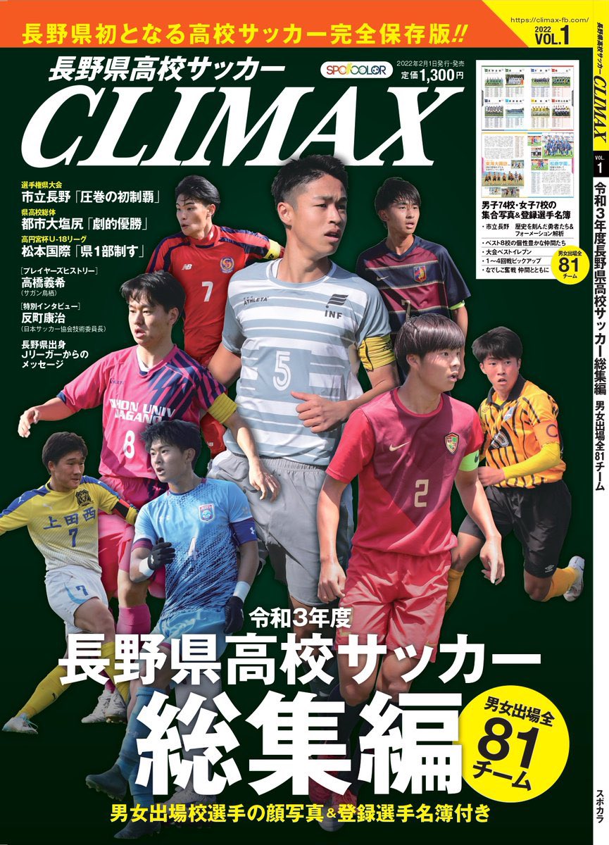 長野県高校サッカーclimax Climax Soccer Twitter