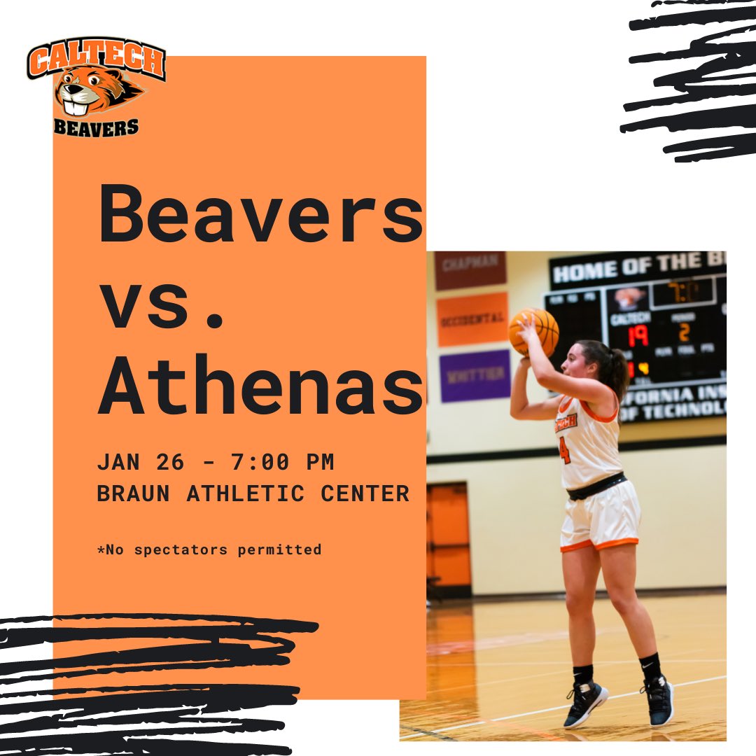 After having three consecutive road games in conference, the Beavers return home tonight to face the CMS Athenas. Tune in at home at GoCaltech.com at 7PM to livestream the game, as no spectators will be allowed. 

#GoCaltech #ALLIN