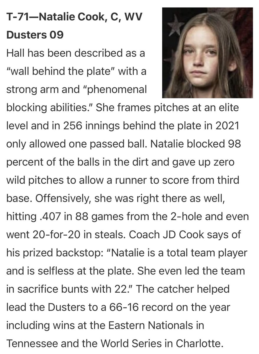 NatCookVball's tweet image. Humbled and proud to join the amazing athletes in the Class of 2027 Extra Elite 100. Thank you @ExtraInningSB. Excited to hit the dirt soon 🥎❤️ @Los_Stuff @SoftballConnect @wvdusters @ChasingSkills