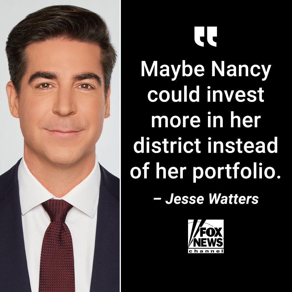 WOLF OF WASHINGTON: <a href="/JesseBWatters/">Jesse Watters</a> calls out Speaker Pelosi for growing her massive personal assets while her home city of San Francisco crumbles. @jesseprimetime