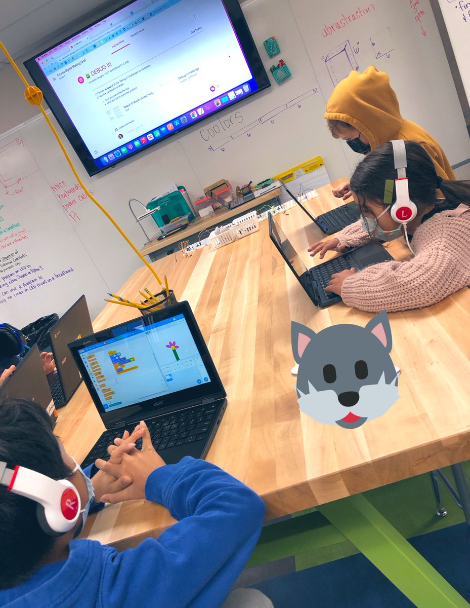 MsHaughs's tweet image. 3rd grade #CSed Ss spent the last couple wks learning major CS concepts including sequencing, loops & selection.
Loving the @HGSE_CCL @scratch Creative Computing Curriculum for practicing concepts! So easy to adapt to our particular format & needs.
#csk8 #elemcode